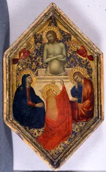 Christ as the Man of Sorrows with Mary, John and Mary Magdalene